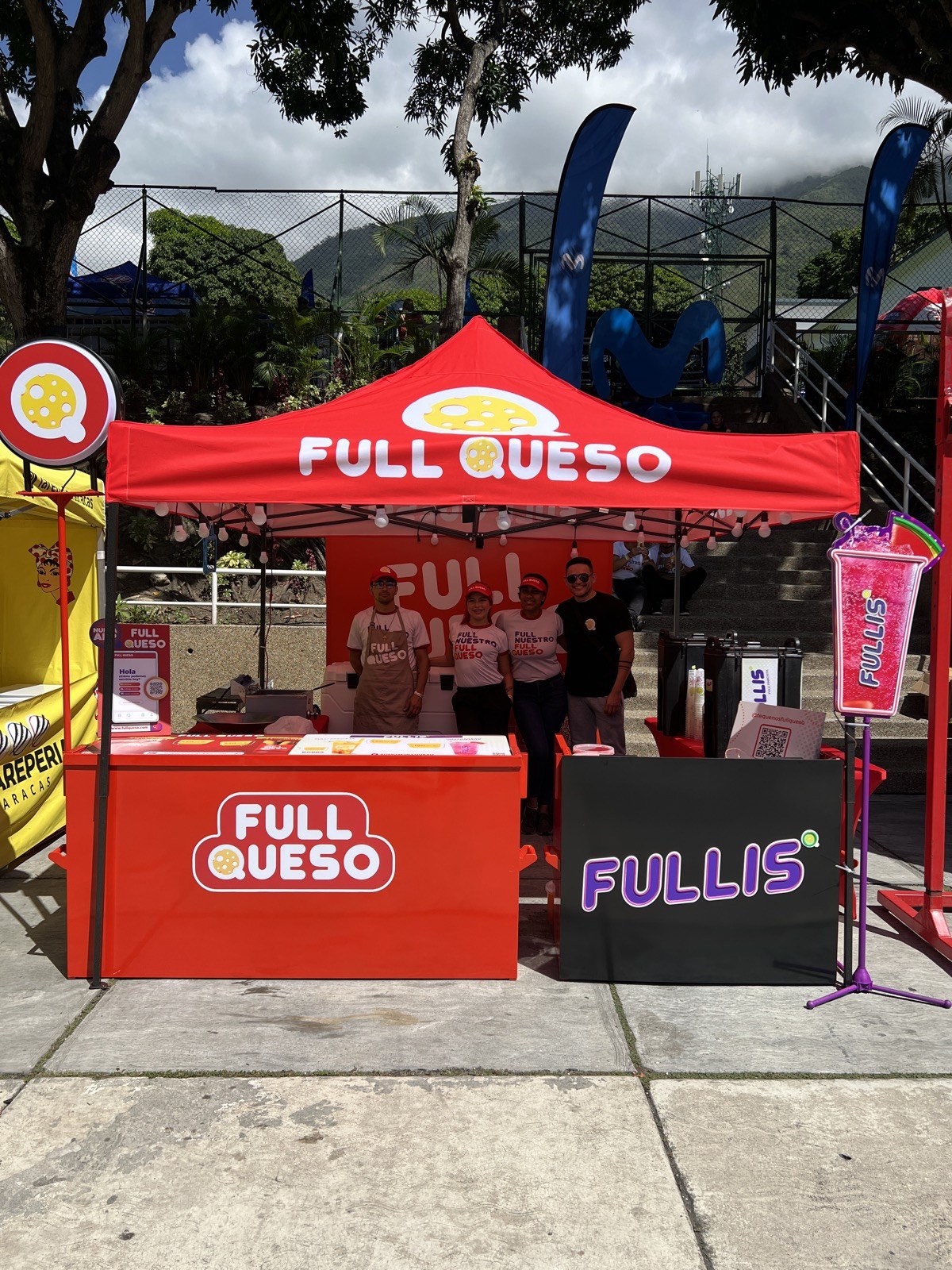 Stand Full Queso en cumpleaños privado en Caracas